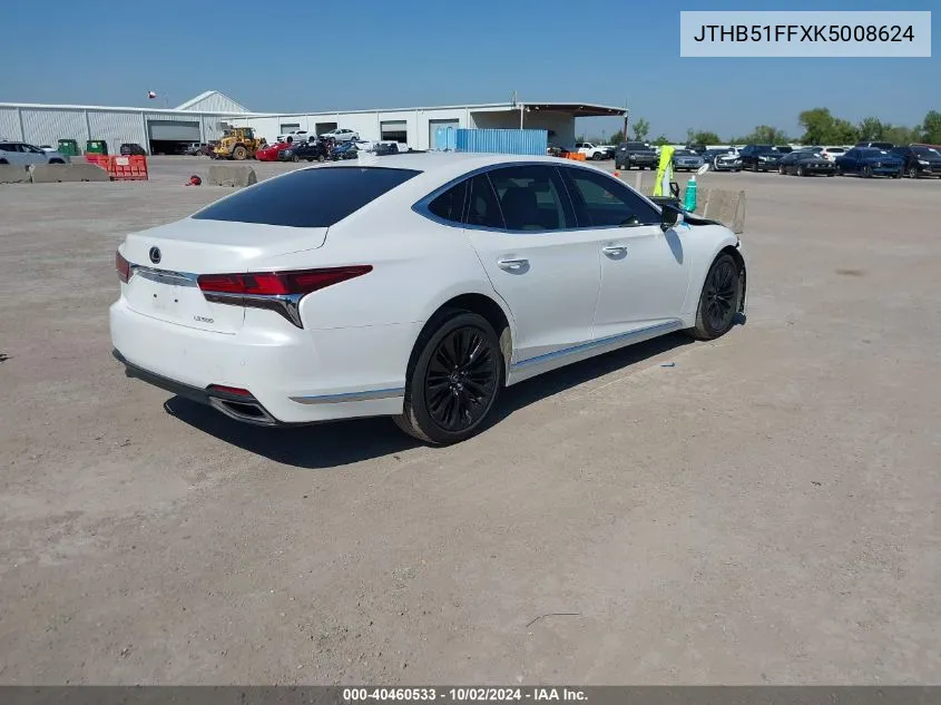 2019 Lexus Ls 500 VIN: JTHB51FFXK5008624 Lot: 40460533