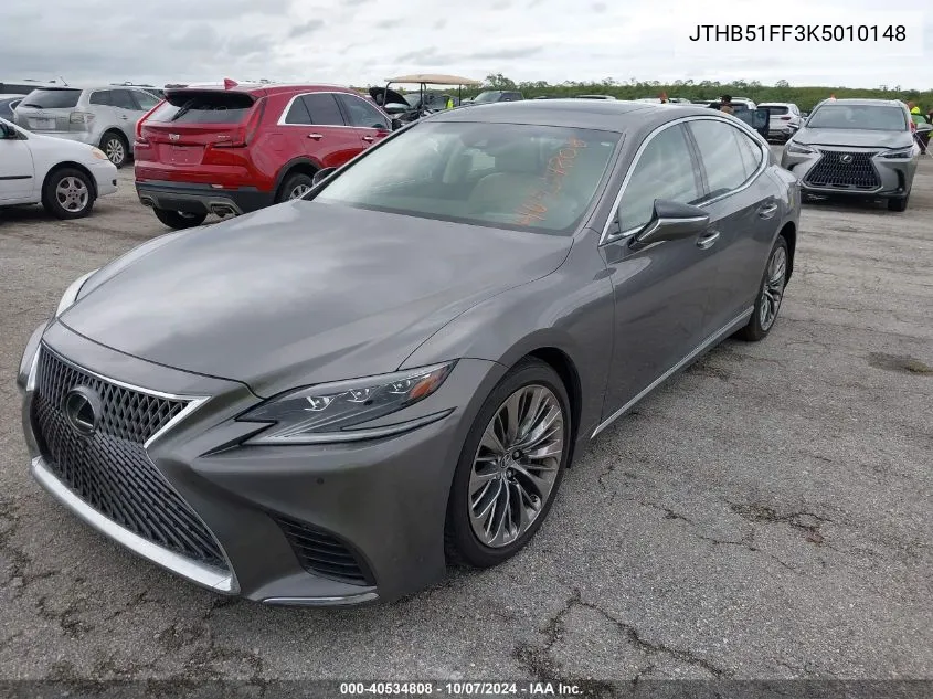 2019 Lexus Ls 500 Base/500 F Sport VIN: JTHB51FF3K5010148 Lot: 40534808