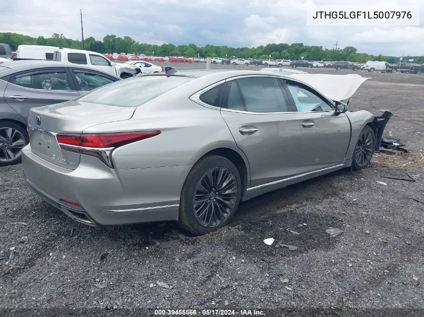 2020 Lexus Ls 500 VIN: JTHG5LGF1L5007976 Lot: 39455566