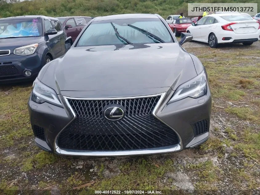 2021 Lexus Ls 500 Base/500 F Sport VIN: JTHD51FF1M5013772 Lot: 40512522