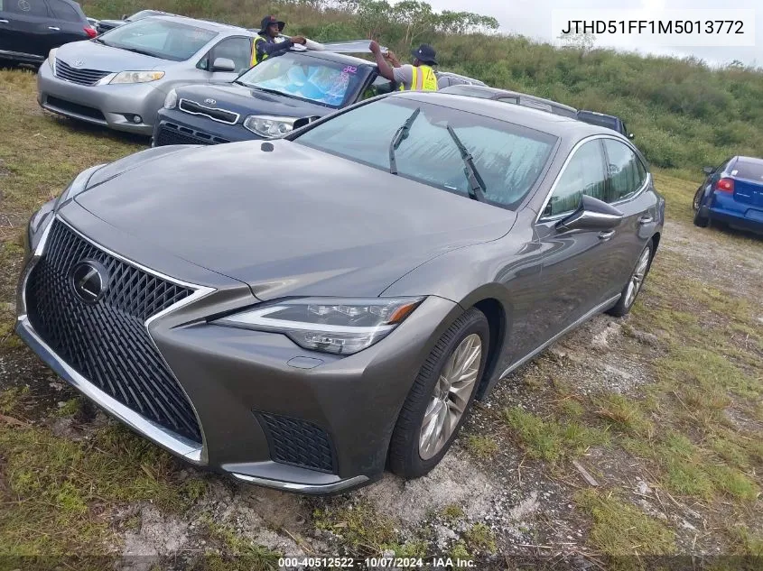 2021 Lexus Ls 500 Base/500 F Sport VIN: JTHD51FF1M5013772 Lot: 40512522