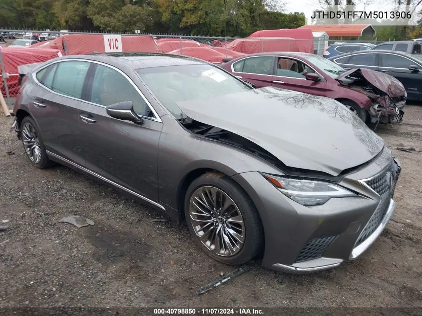 2021 Lexus Ls 500 VIN: JTHD51FF7M5013906 Lot: 40798850