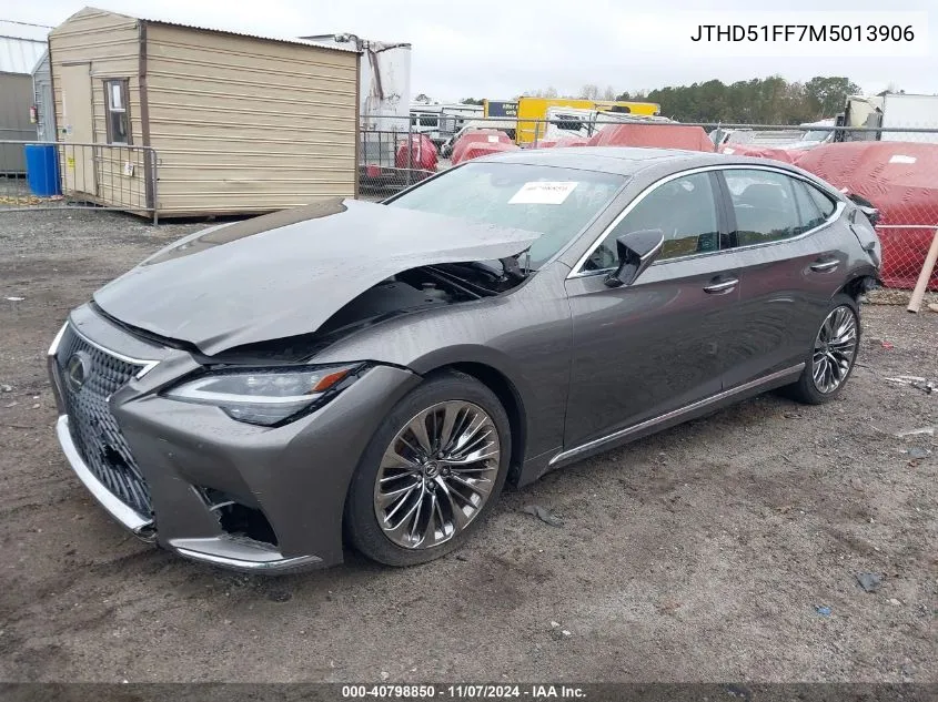 2021 Lexus Ls 500 VIN: JTHD51FF7M5013906 Lot: 40798850