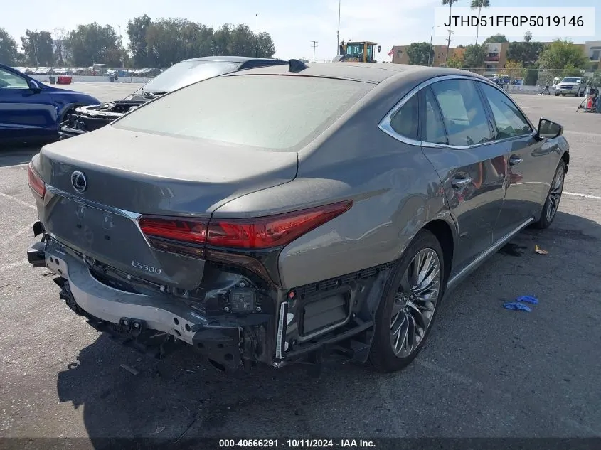 2023 Lexus Ls 500 Base/500 F Sport VIN: JTHD51FF0P5019146 Lot: 40566291