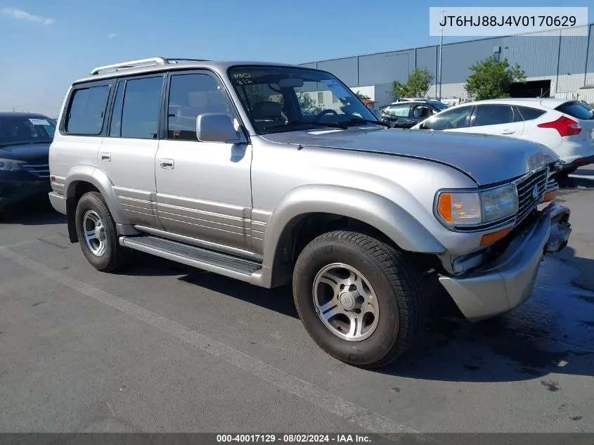 1997 Lexus Lx 450 VIN: JT6HJ88J4V0170629 Lot: 40017129