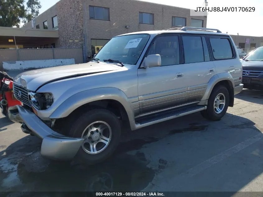 1997 Lexus Lx 450 VIN: JT6HJ88J4V0170629 Lot: 40017129