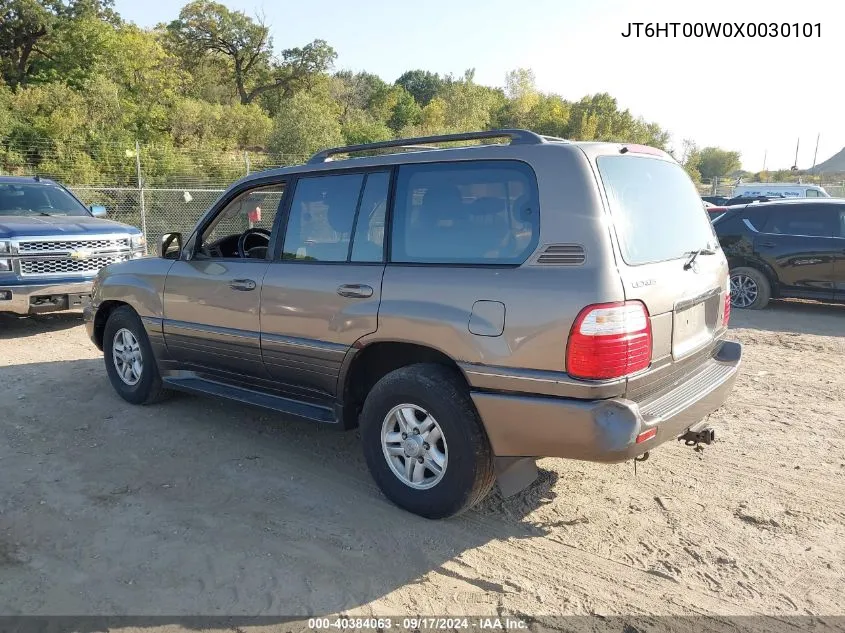 1999 Lexus Lx 470 VIN: JT6HT00W0X0030101 Lot: 40384063