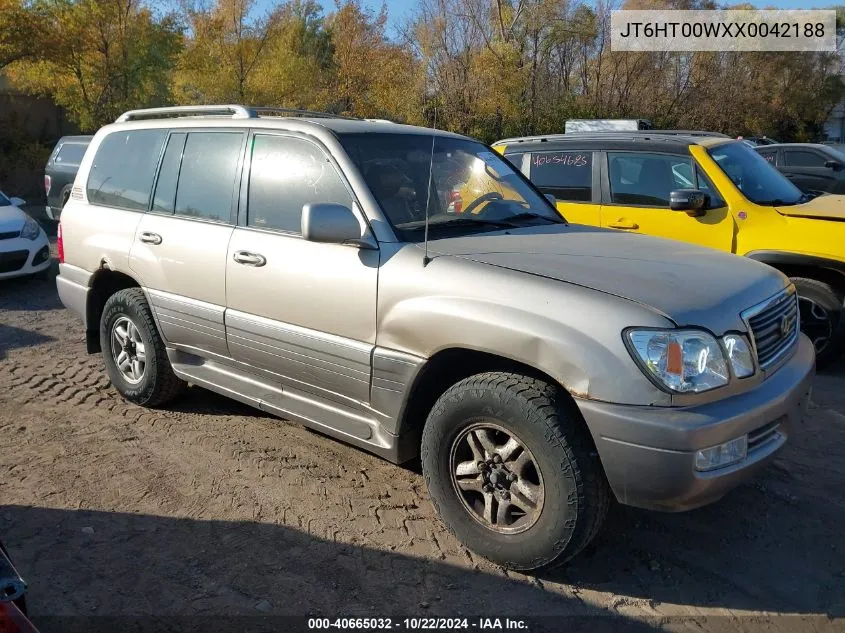 1999 Lexus Lx 470 VIN: JT6HT00WXX0042188 Lot: 40665032