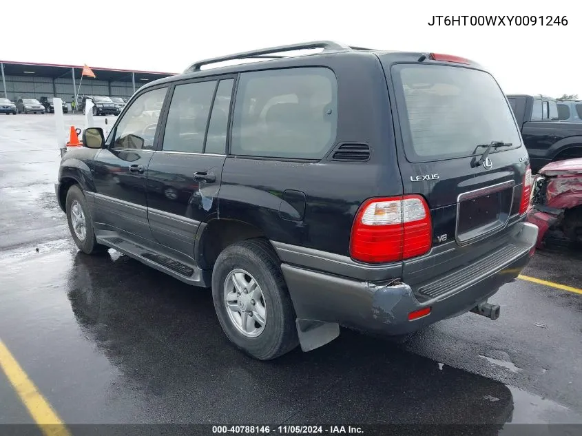 2000 Lexus Lx 470 VIN: JT6HT00WXY0091246 Lot: 40788146