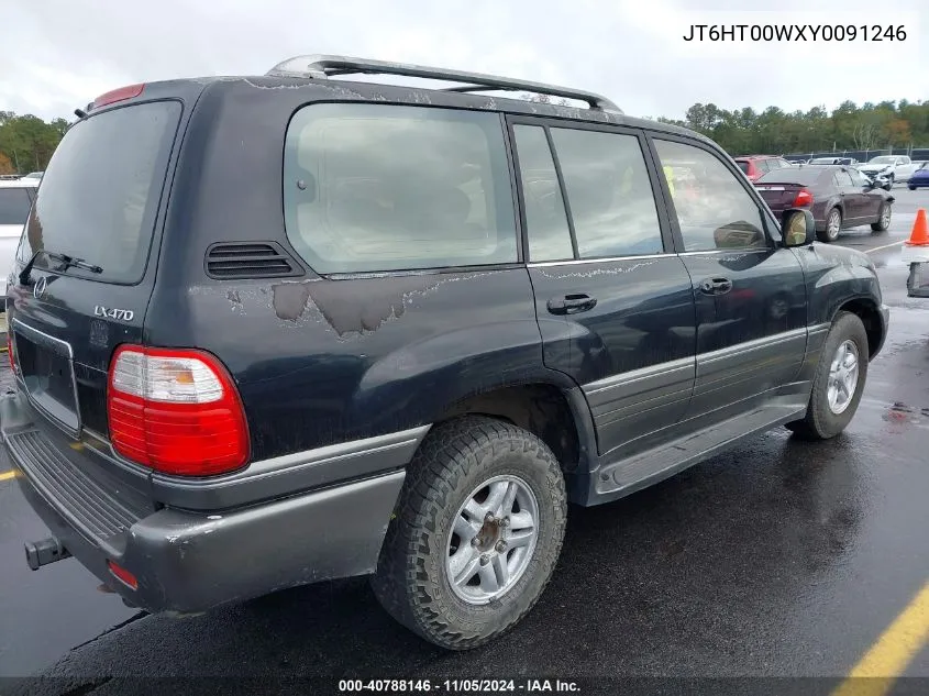 2000 Lexus Lx 470 VIN: JT6HT00WXY0091246 Lot: 40788146