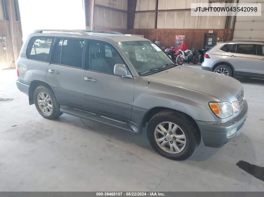 JTJHT00W043542098 2004 Lexus Lx 470