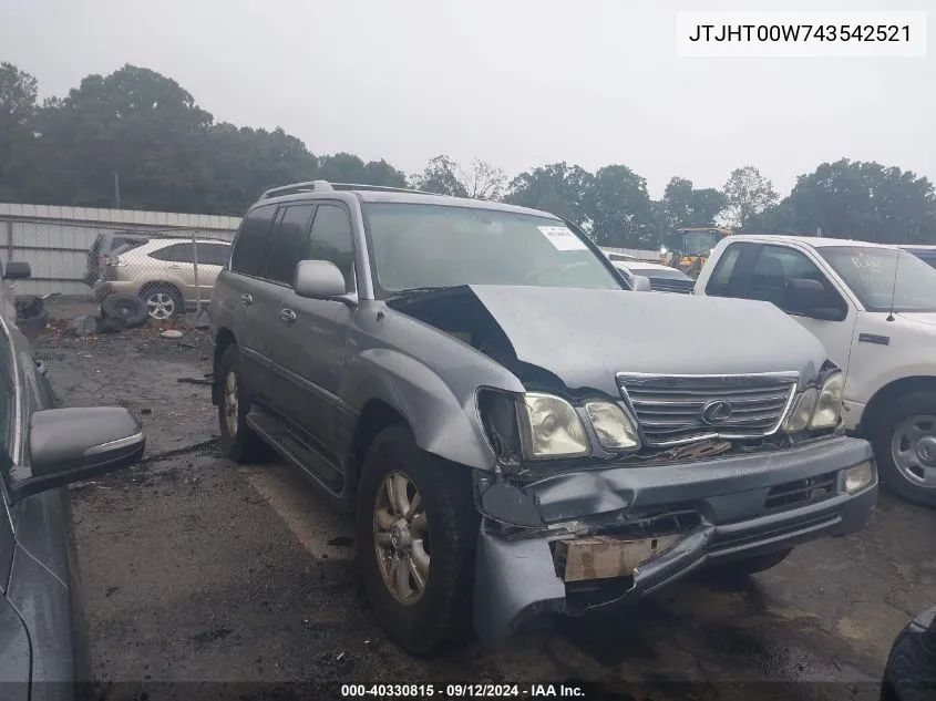 JTJHT00W743542521 2004 Lexus Lx 470