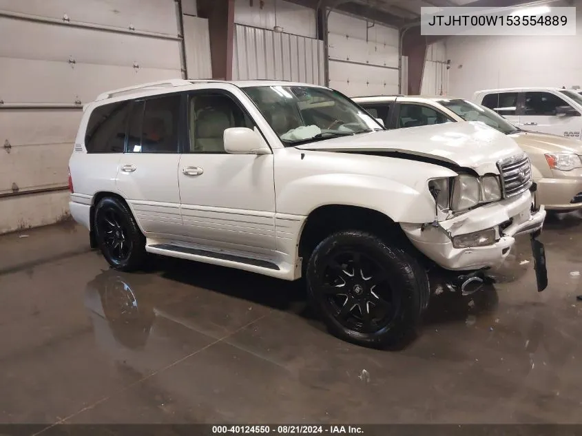 2005 Lexus Lx 470 470 VIN: JTJHT00W153554889 Lot: 40124550