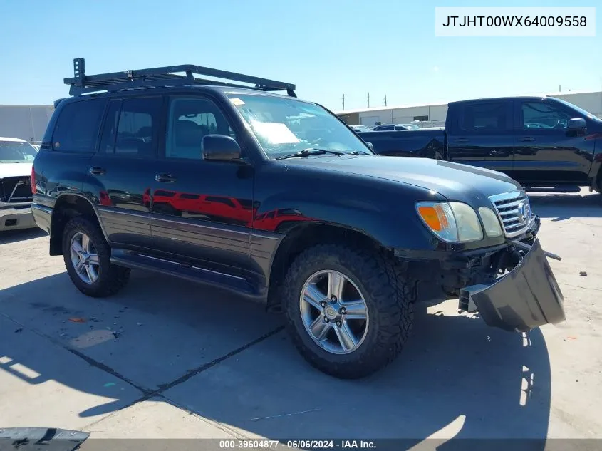 2006 Lexus Lx 470 VIN: JTJHT00WX64009558 Lot: 39604877