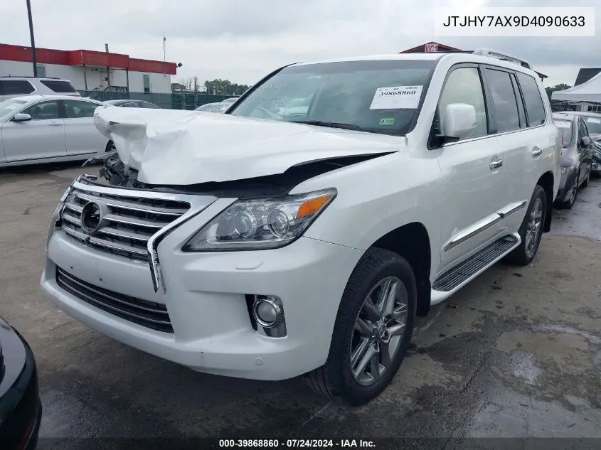 2013 Lexus Lx 570 VIN: JTJHY7AX9D4090633 Lot: 39868860