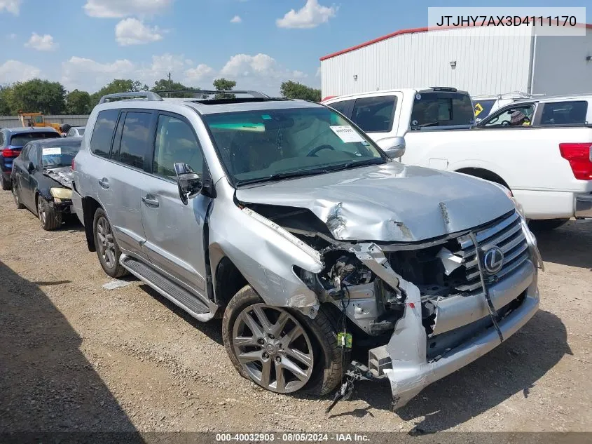 2013 Lexus Lx 570 VIN: JTJHY7AX3D4111170 Lot: 40032903