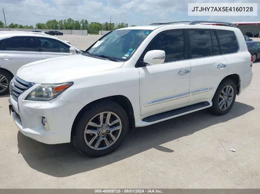 2014 Lexus Lx 570 VIN: JTJHY7AX5E4160128 Lot: 40009728