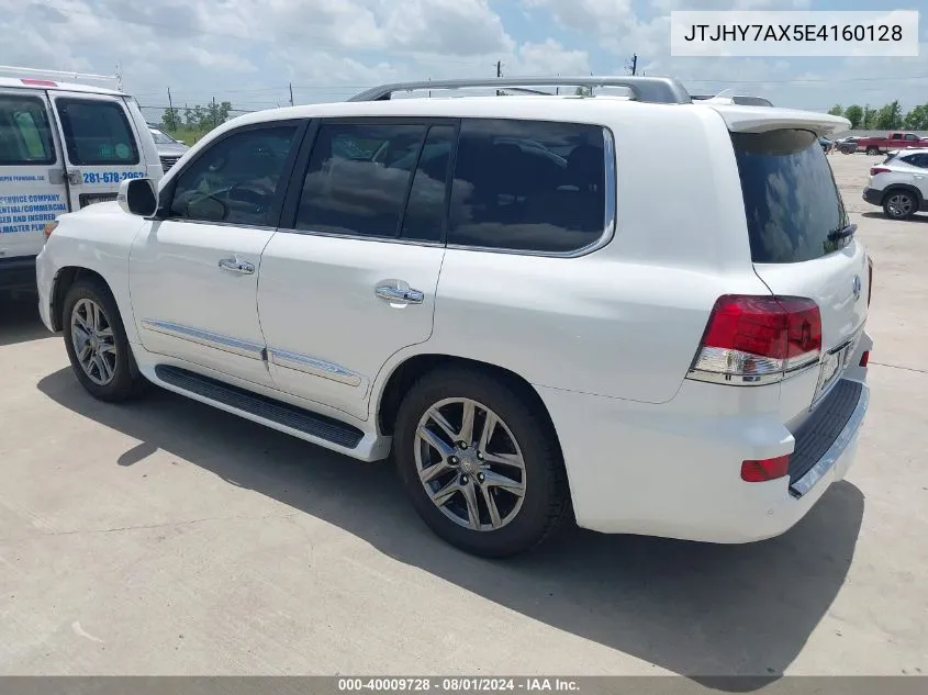 2014 Lexus Lx 570 VIN: JTJHY7AX5E4160128 Lot: 40009728