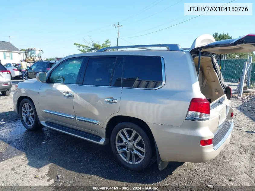 2014 Lexus Lx 570 VIN: JTJHY7AX1E4150776 Lot: 40164169