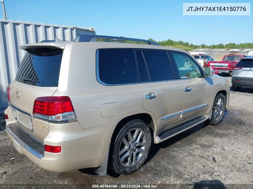 2014 Lexus Lx 570 VIN: JTJHY7AX1E4150776 Lot: 40164169