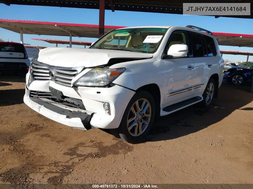 2014 Lexus Lx 570 VIN: JTJHY7AX6E4141684 Lot: 40761372