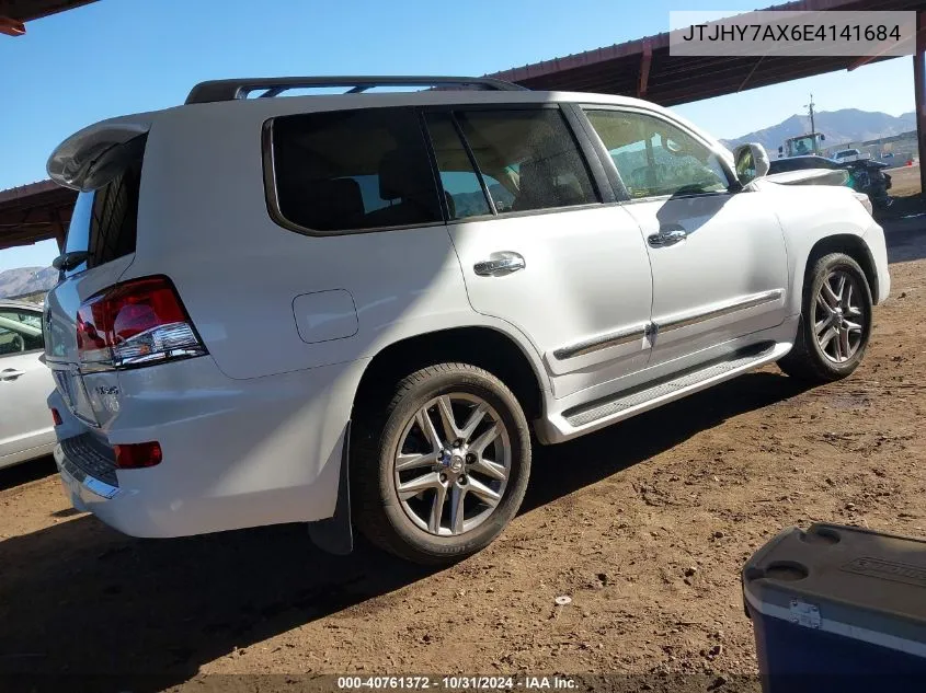 2014 Lexus Lx 570 VIN: JTJHY7AX6E4141684 Lot: 40761372