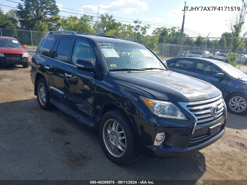 2015 Lexus Lx 570 VIN: JTJHY7AX7F4171519 Lot: 40295975