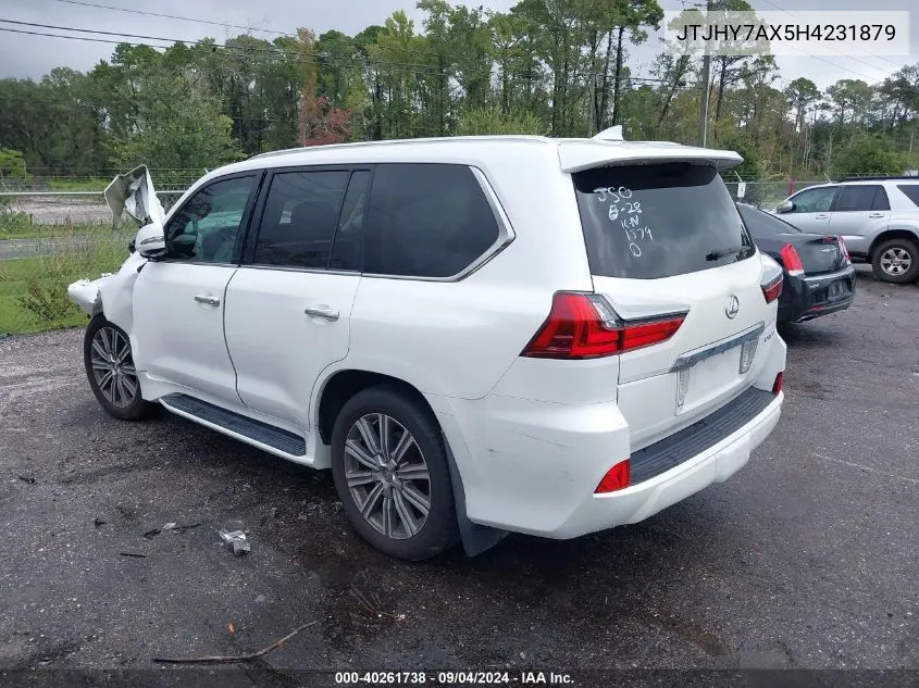 2017 Lexus Lx 570 VIN: JTJHY7AX5H4231879 Lot: 40261738