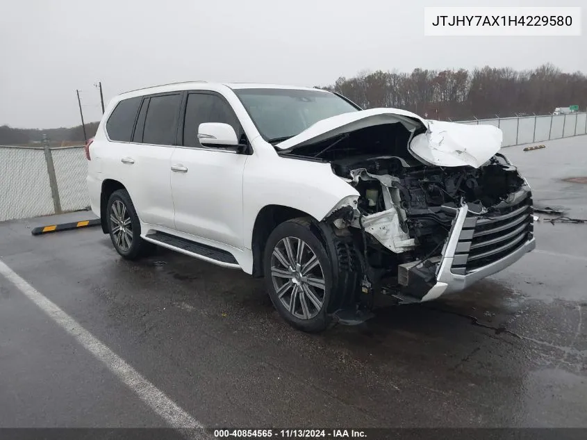 2017 Lexus Lx 570 VIN: JTJHY7AX1H4229580 Lot: 40854565