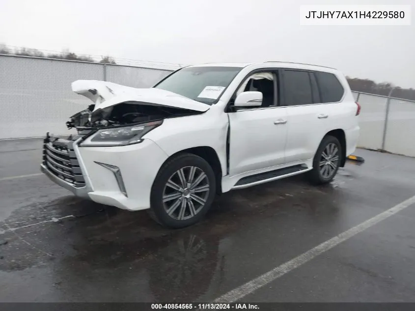 2017 Lexus Lx 570 VIN: JTJHY7AX1H4229580 Lot: 40854565