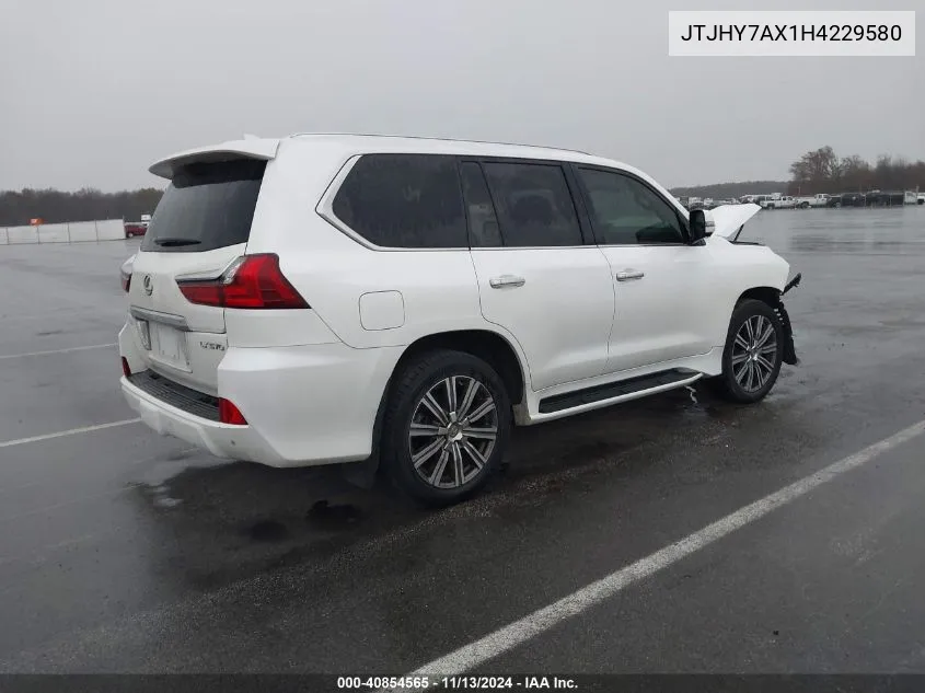 2017 Lexus Lx 570 VIN: JTJHY7AX1H4229580 Lot: 40854565