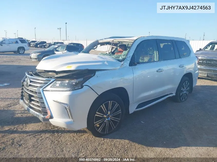 2018 Lexus Lx 570 Three-Row VIN: JTJHY7AX9J4274563 Lot: 40376882