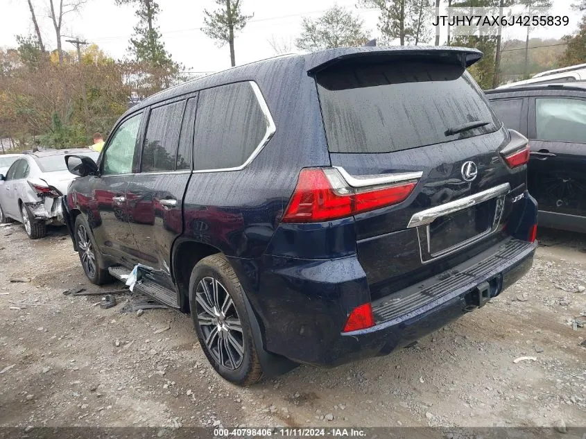 2018 Lexus Lx 570 VIN: JTJHY7AX6J4255839 Lot: 40798406