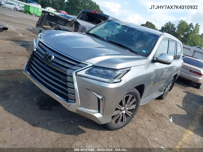 JTJHY7AX7K4310932 2019 Lexus Lx 570 Three-Row