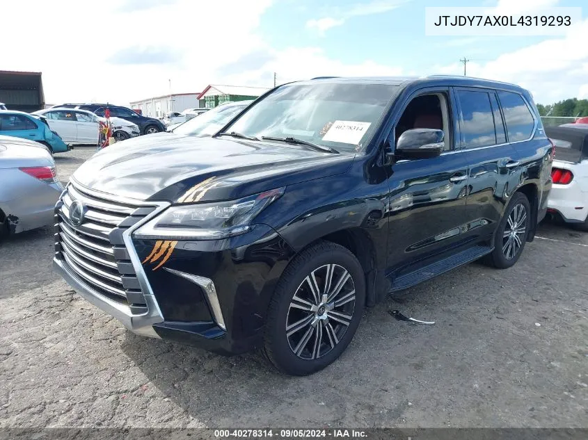 2020 Lexus Lx 570 Three-Row VIN: JTJDY7AX0L4319293 Lot: 40278314