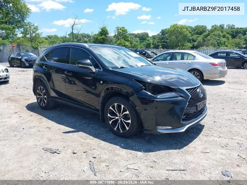 JTJBARBZ9F2017458 2015 Lexus Nx 200T F Sport