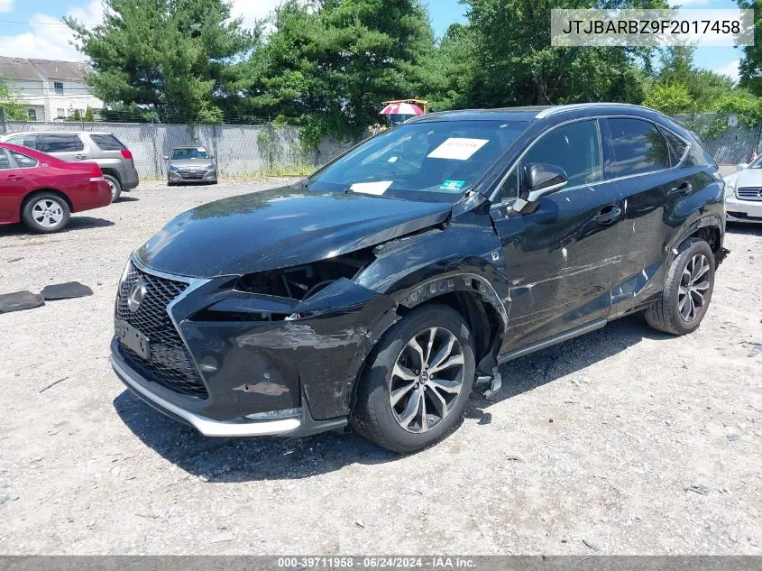 2015 Lexus Nx 200T F Sport VIN: JTJBARBZ9F2017458 Lot: 39711958