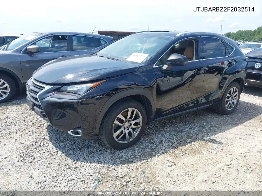 JTJBARBZ2F2032514 2015 Lexus Nx 200T