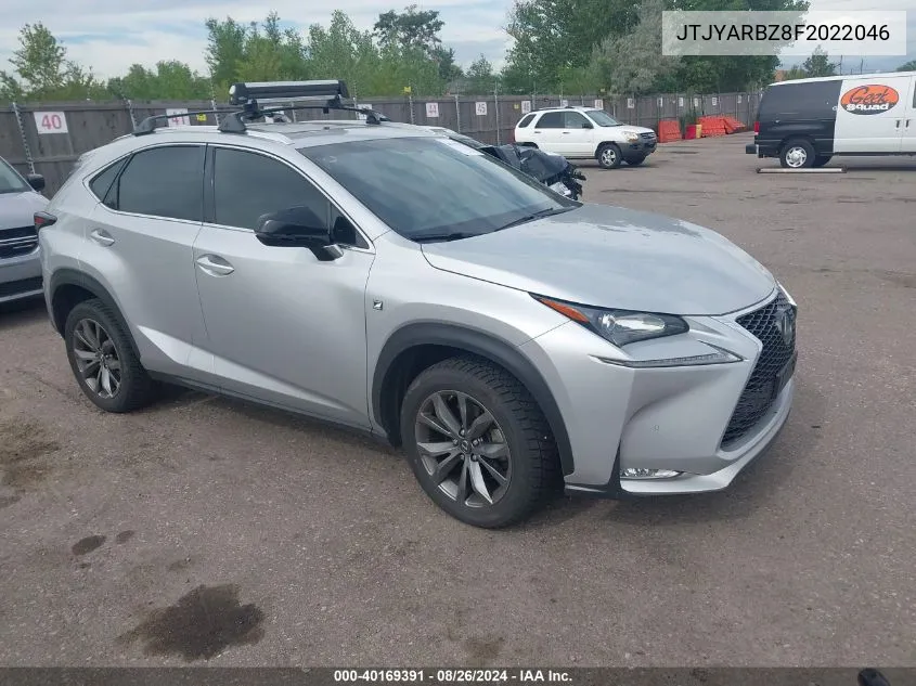 2015 Lexus Nx 200T F Sport VIN: JTJYARBZ8F2022046 Lot: 40169391