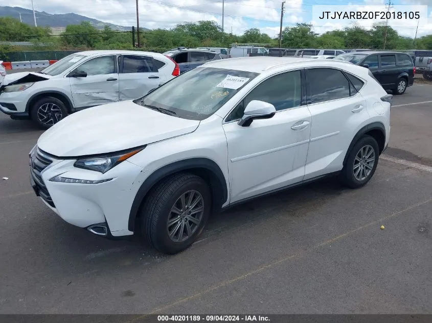 JTJYARBZ0F2018105 2015 Lexus Nx 200T F Sport