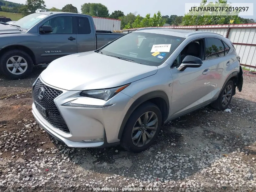 2015 Lexus Nx 200T F Sport VIN: JTJYARBZ7F2019297 Lot: 40285331