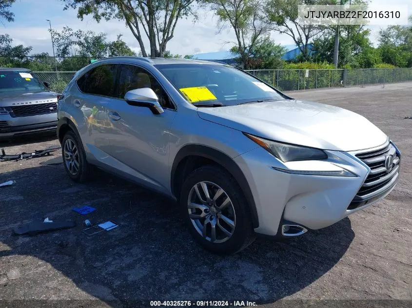 JTJYARBZ2F2016310 2015 Lexus Nx 200T