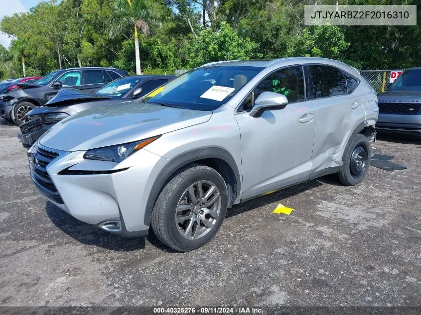 JTJYARBZ2F2016310 2015 Lexus Nx 200T