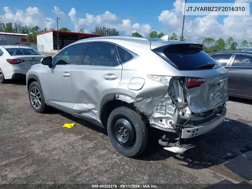 JTJYARBZ2F2016310 2015 Lexus Nx 200T