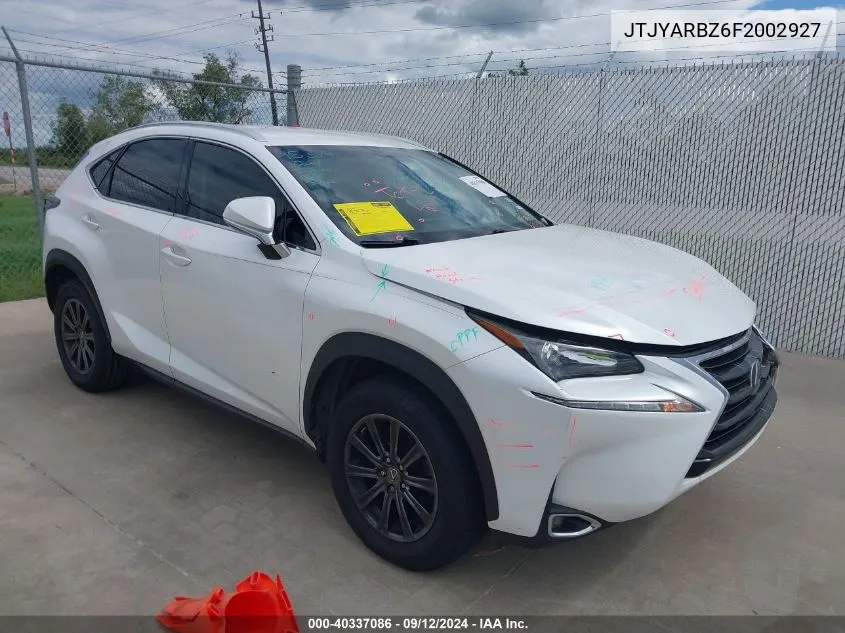 2015 Lexus Nx 200T VIN: JTJYARBZ6F2002927 Lot: 40337086