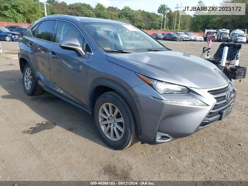 2015 Lexus Nx 200T VIN: JTJBARBZXF2023172 Lot: 40368183