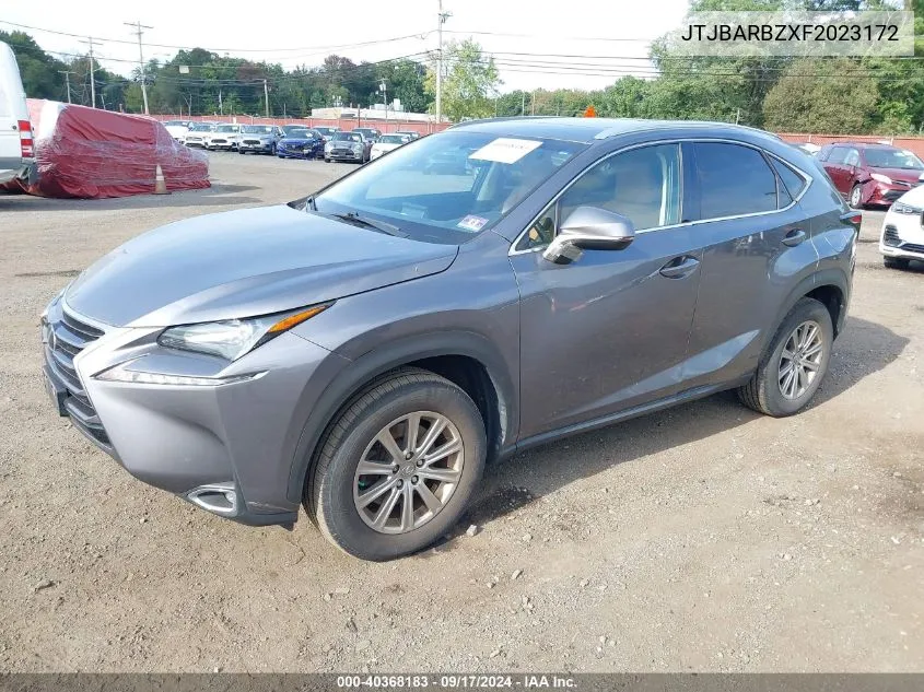 2015 Lexus Nx 200T VIN: JTJBARBZXF2023172 Lot: 40368183