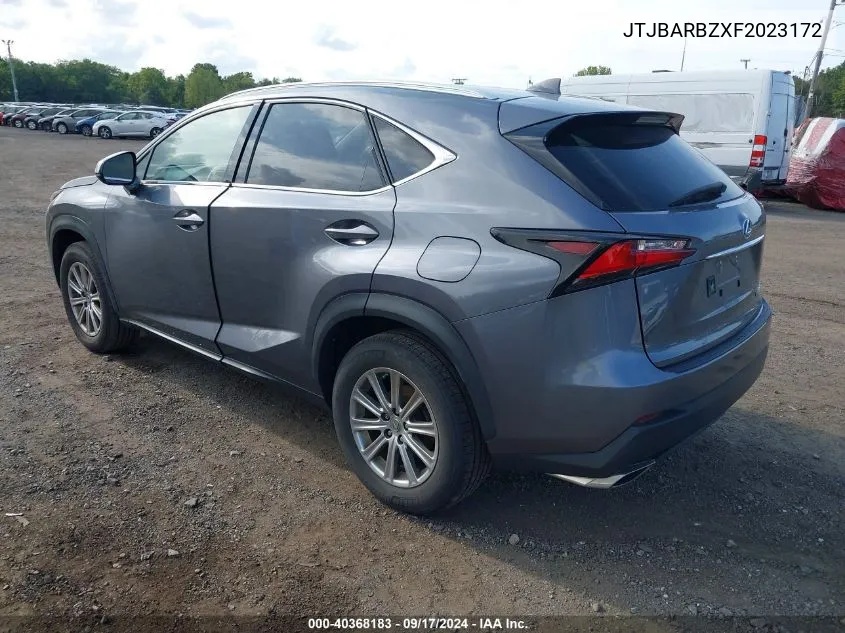 2015 Lexus Nx 200T VIN: JTJBARBZXF2023172 Lot: 40368183