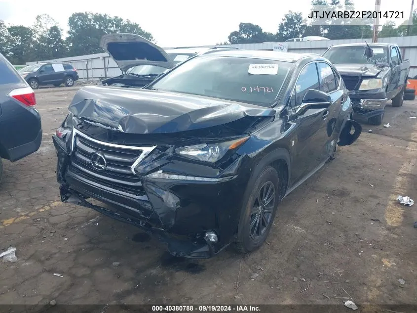 2015 Lexus Nx 200T VIN: JTJYARBZ2F2014721 Lot: 40380788