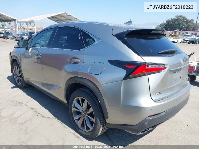 2015 Lexus Nx 200T F Sport VIN: JTJYARBZ6F2018223 Lot: 40464075